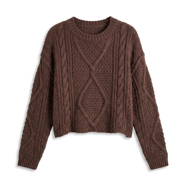 Yuzu Coffee Brown Sweater
